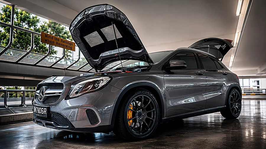 GLA front three-quarter